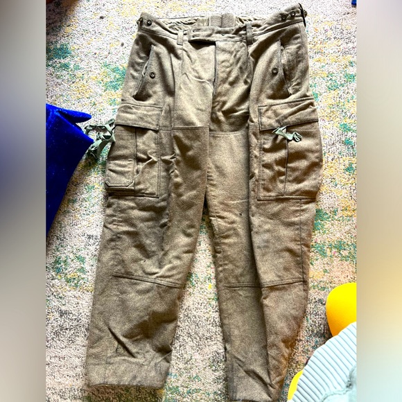 Vintage '61 military pants Mollen Kamp & Goecke name written on inside